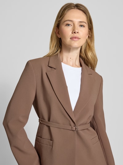 Someday Blazer mit Taillengürtel Modell 'Nadeline' Taupe 3