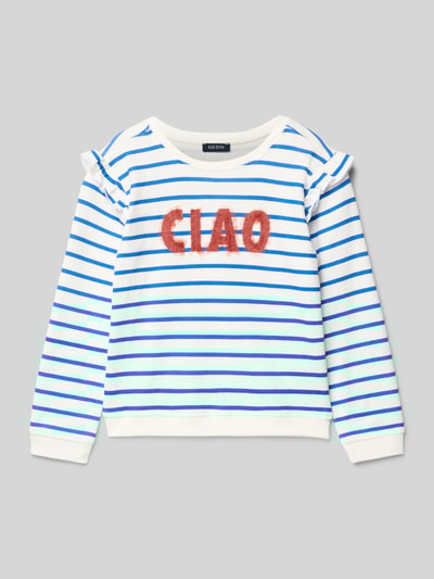 Blue Seven Sweatshirt mit gerippten Abschlüssen Offwhite 1