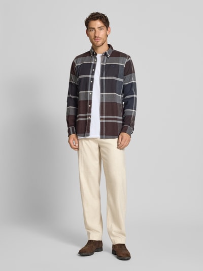 BOSS Orange Tapered chino van wolmix, model 'CHINO-ST' Zand - 1