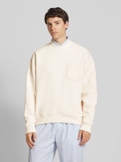BLKVIS Sweatshirt met borstzak Offwhite - 4