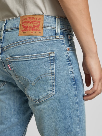 Levi's® Slim fit jeans in 5-pocketmodel Jeansblauw - 3