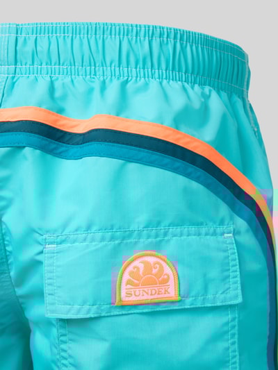 Sundek Zwembroek met elastische band Aquablauw - 2