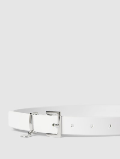 HUGO Riem met labeldetail in metallic, model 'Amelia' Wit - 2