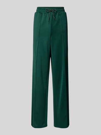 Noisy May Wide Leg Sweatpants mit fixierten Bügelfalten Modell 'JENNA' Dunkelgruen 2