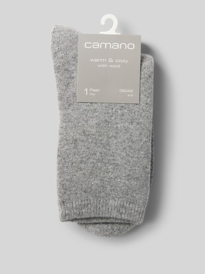 camano Socken mit Label-Schriftzug Hellgrau 3