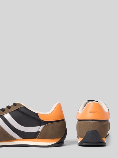 BOSS Orange Low Top Sneaker mit Label-Print Modell 'LEVON_RUNN_NYMI' Taupe 2