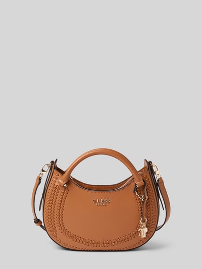 Guess Handtasche mit Label-Detail Modell 'TATUM' Cognac 2