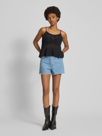 Only Top o kroju regular fit z dzianiny z mieszanki bawełny model ‘MARY LIFE’ Czarny 1