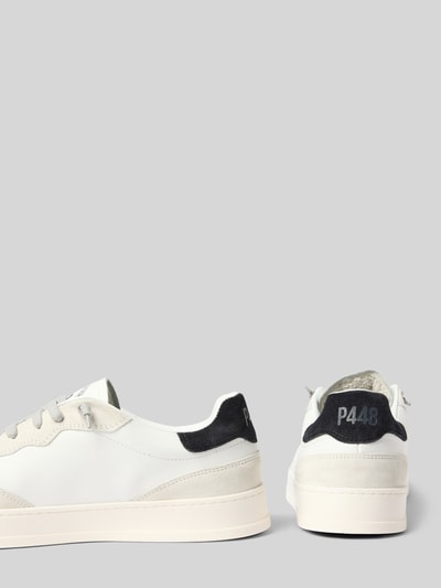 P448 Sneaker mit Label-Print Modell 'BALI' Weiss 2