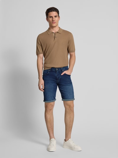 Christian Berg Men Bermuda im 5-Pocket-Design Blau 1