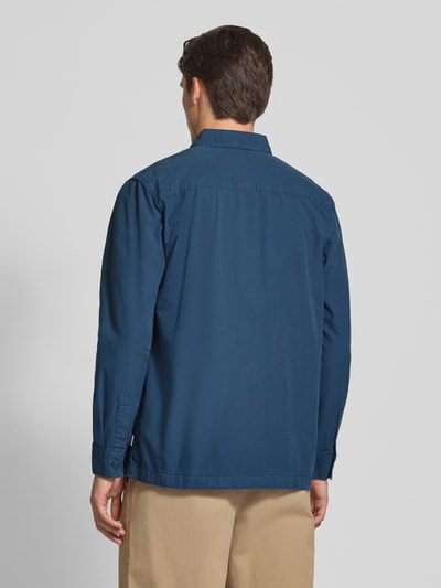 Barbour Slim fit overshirt van puur katoen, model 'RICKFELL' Jeansblauw - 5