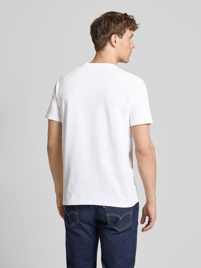 Tommy Hilfiger T-Shirt mit Label-Print Weiss 5