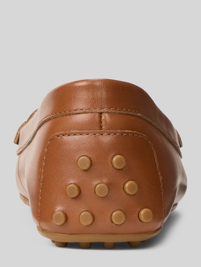 Lauren Ralph Lauren Slipper aus echtem Kalbsleder Cognac 4