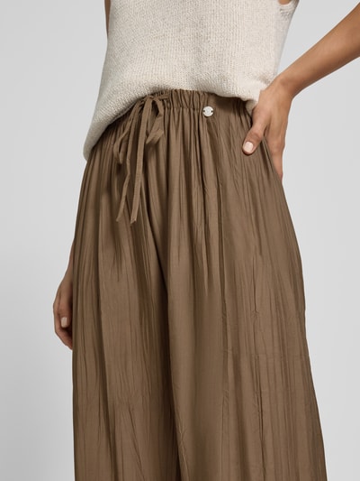 ZABAIONE Stoffen broek met elastische band Kaki - 3