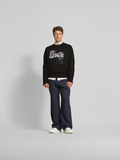 Kenzo Sweatshirt mit Label-Print Black 1