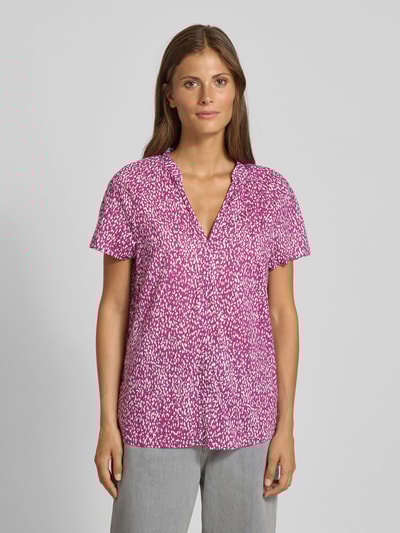 Marc O'Polo Regular Fit Blusenshirt aus reiner Baumwolle Fuchsia 4