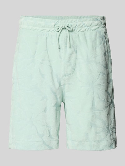 Produktfoto, Regular Fit Sweatshorts aus Baumwoll-Mix Modell 'SE_FLOWER' von BOSS Orange in Optik: Unifarben, Frottee-Struktur, Label-Applikation, Elastischer Bundabschluss mit Tunnelzug, Seitliche Eingrifftaschen, Materialverarbeitung: Frottee, Material: Baumwoll-Mix.