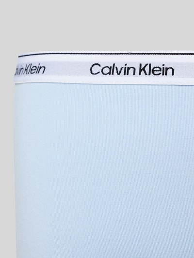 Produktfoto, hellblaue Slim Fit Slips mit Logo-Detail Modell 'Carousel' von Calvin Klein Underwear aus Elastischer-Baumwoll-Mix