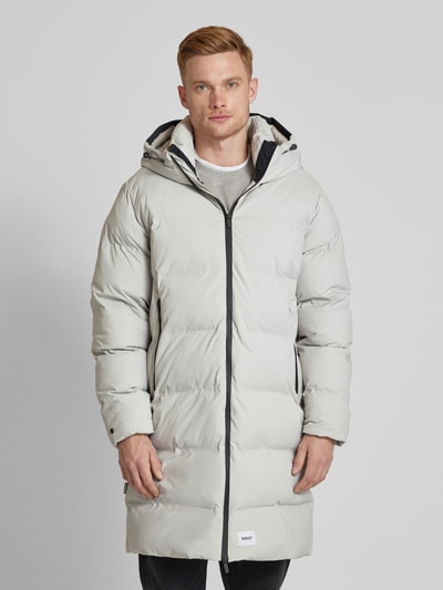 khujo Gewatteerde lange jas met capuchon, model 'Caius' Offwhite - 4