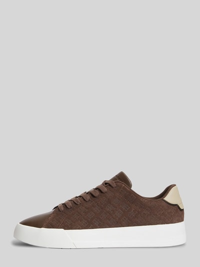 Tommy Hilfiger Sneaker aus echtem Rindsleder Dunkelbraun 2