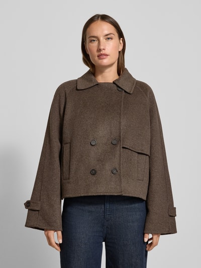 OPUS Jacke aus Woll-Mix Modell 'Haili' Hellbraun 4