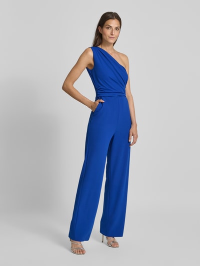 Swing Jumpsuit met one shoulder-band Koningsblauw - 1