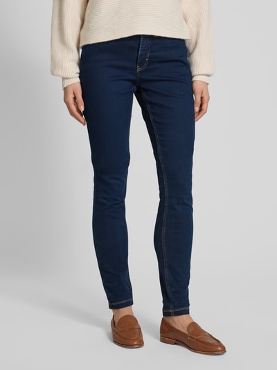 MAC Skinny Fit Jeans mit Kontrastnähten Modell 'DREAM' Marine 4