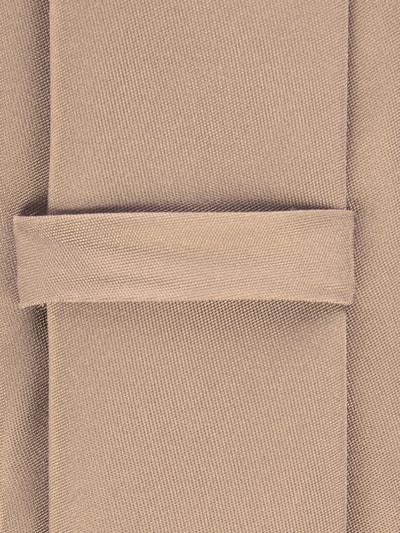 Produktfoto, Krawatte aus reiner Seide (6 cm) von MONTI in Beige mit dezentem Schimmer, klassische Form, feine Textur, Breite 6 cm