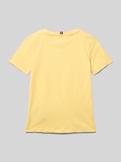 Tommy Hilfiger Teens T-Shirt mit Label-Print Gelb 3