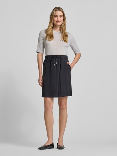OPUS Knielanger Rock mit elastischem Bund Modell 'Rania' Black 1