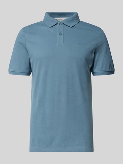 s.Oliver RED LABEL Koszulka polo o kroju regular fit z czystej bawełny Szaroniebieski 2