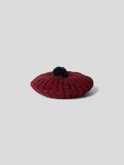 Maison Margiela Mütze mit Bommel Dunkelgrün 4
