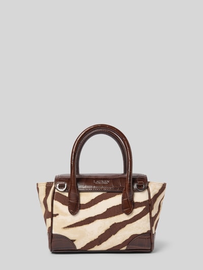 Lauren Ralph Lauren Zadeltas met labeldetail Donkerbruin - 4
