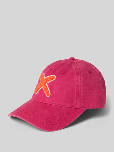 Produktfoto, Base Cap mit Allover-Logo-Print Modell 'Kobe' von Unio z bawełny, nadruk z logo na całej powierzchni, wyhaftowany motyw