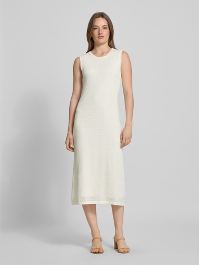 Christian Berg Woman Selection Strickkleid mit Strukturmuster Ecru 4