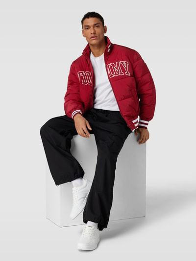 Tommy Jeans Bomberjack met labelstitching, model 'NEW VARSITY' Rood - 1