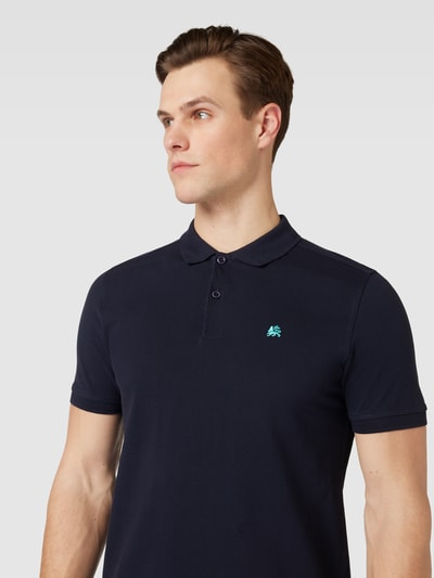 Lerros Poloshirt met labelstitching Marineblauw - 3