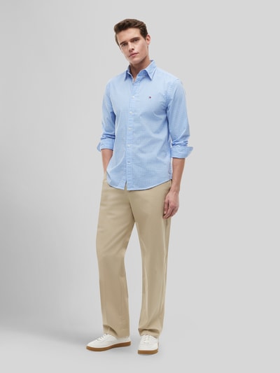 Tommy Hilfiger Regular Fit Freizeithemd aus reiner Baumwolle Hellblau 1