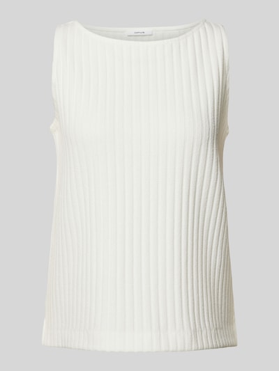 OPUS Top mit Feinripp Modell 'IPOMA' Offwhite 2