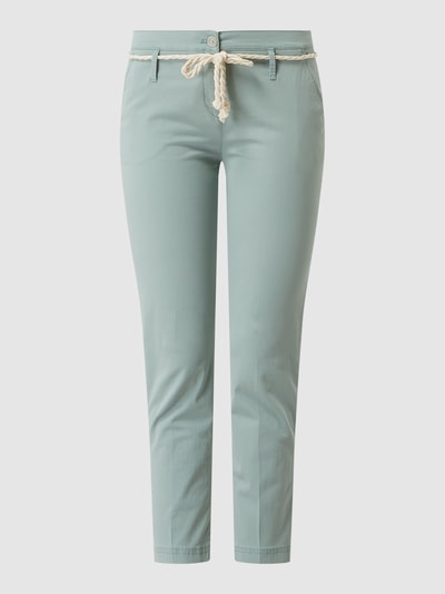 Brax Cropped Chino aus Baumwolle Modell 'Mel' Hellgruen 2