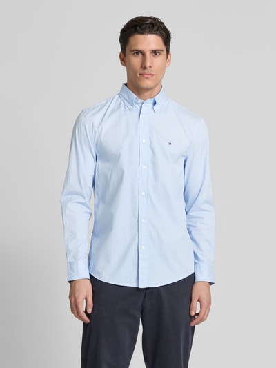 Tommy Hilfiger Regular Fit Hemd aus reiner Baumwolle Hellblau 4