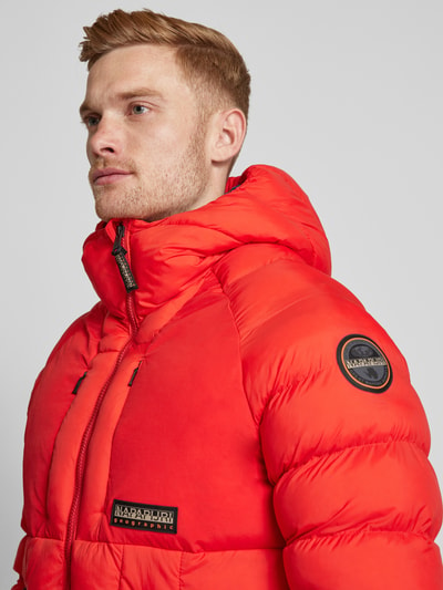 Napapijri Steppjacke mit Kapuze Modell 'MOESA' Rot 3