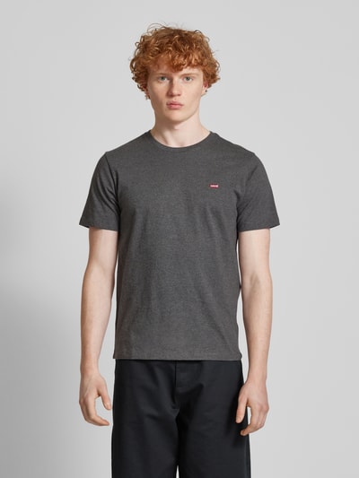 Levi's® T-Shirt mit Label-Stitching Anthrazit 4