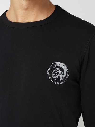 Diesel Sweatshirt mit Logo-Stickerei Black 5