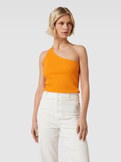 Gestuz Top met one shoulder-band, model 'Drew' Oranje - 4