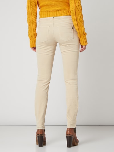 Marc O'Polo Slim Fit Samthose mit Stickerei Sand 5