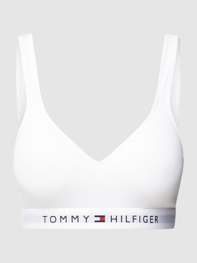 TOMMY HILFIGER Bralette mit Label-Print Modell 'ORIGINAL' Weiss 1