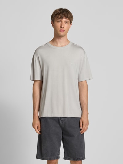 Pegador Oversized T-shirt met labelstitching, model 'Casan' Lichtgrijs - 4