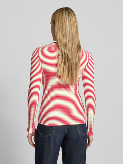 Smith and Soul Longsleeve in Ripp-Optik mit Rundhalsausschnitt Hellrot 5