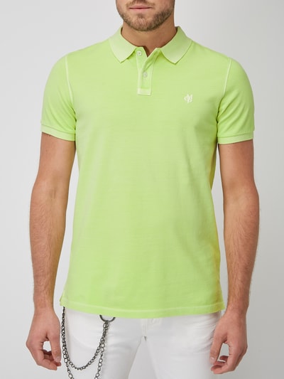 Marc O'Polo Poloshirt met reguliere pasvorm en geborduurd logo  Groen - 4